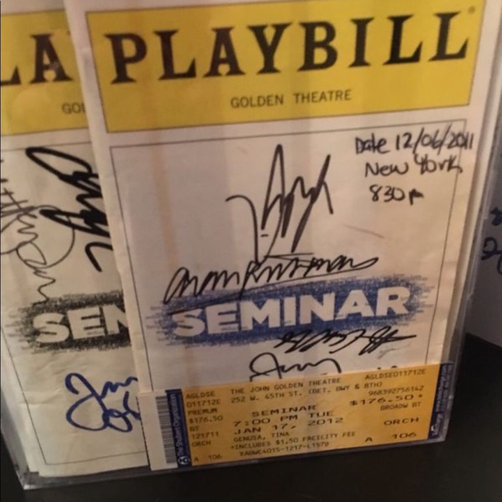 Broadway play book “Seminar “